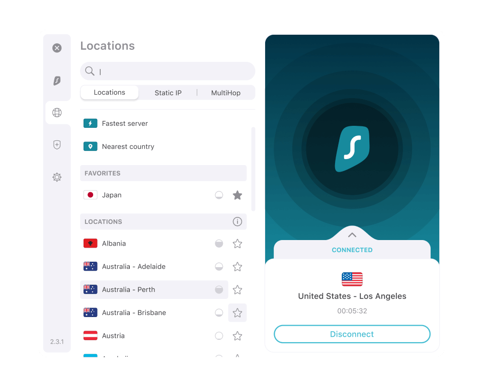 SurfShark VPN for traveling
