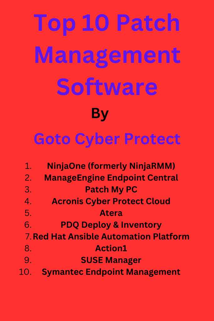 Top 10 Patch Management Software for 2024